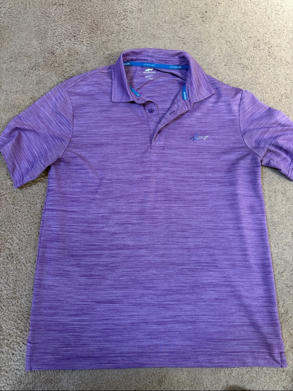 Greg Norman Collection Purple Heather Performance Polo